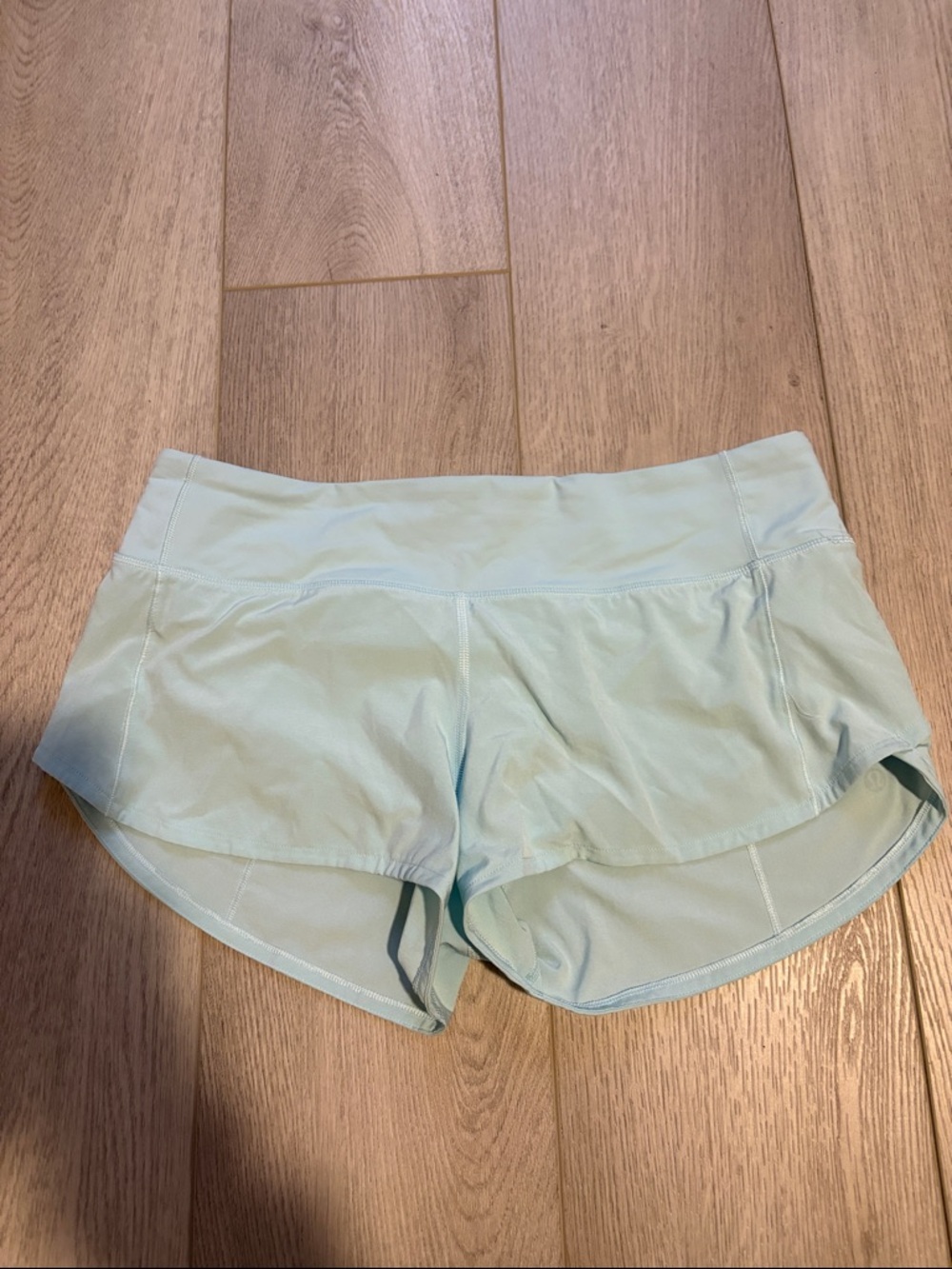 lululemon aqua skort-style running shorts